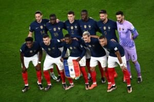 teilnehmer: französische fussballnationalmannschaft spieler